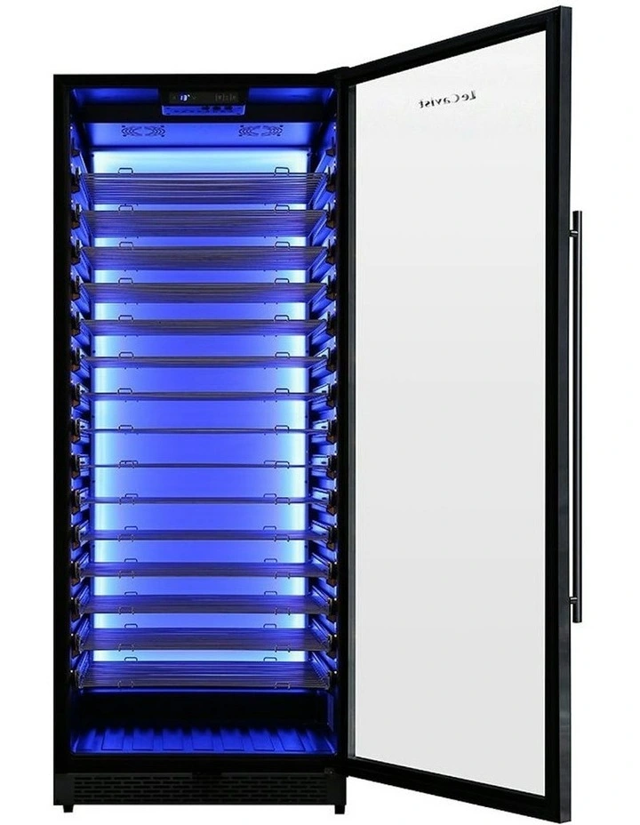 Built-in 195 Bottle Single Zone Wine Cabinet in Black image 7