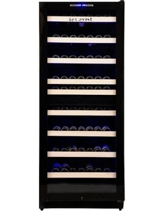 Built-in 303 Bottle Dual Zone Wine Cabinet in Black