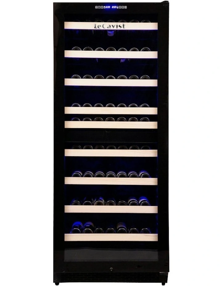 Built-in 303 Bottle Dual Zone Wine Cabinet in Black image 1