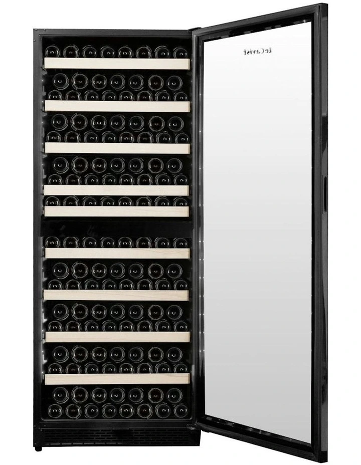 Built-in 303 Bottle Dual Zone Wine Cabinet in Black image 4