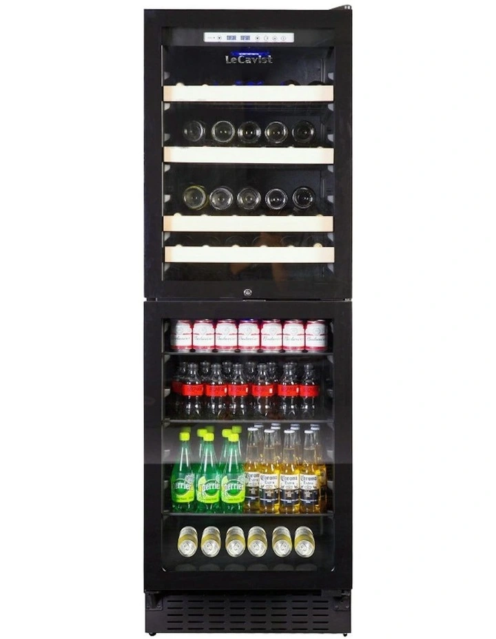 Built-in 220 Bottle Dual Zone Wine and Beverage Cabinet in Black image 1