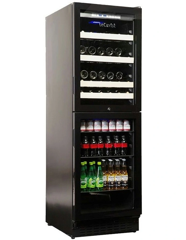 Built-in 220 Bottle Dual Zone Wine and Beverage Cabinet in Black image 4