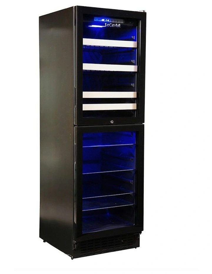 Built-in 220 Bottle Dual Zone Wine and Beverage Cabinet in Black image 6