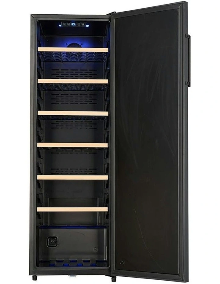 LECAVIST Wine Cellar Fridge 168 Bottle Single Zone Freestanding in Black image 4