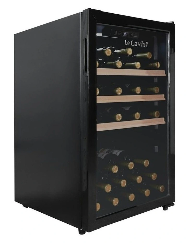 Wine Cabinet Single Zone Freestanding 63 Bottle in Black image 5