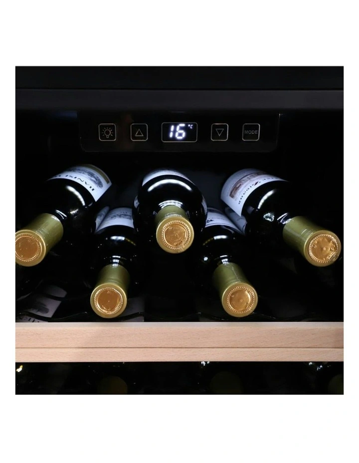 Wine Cabinet Single Zone Freestanding 63 Bottle in Black image 6