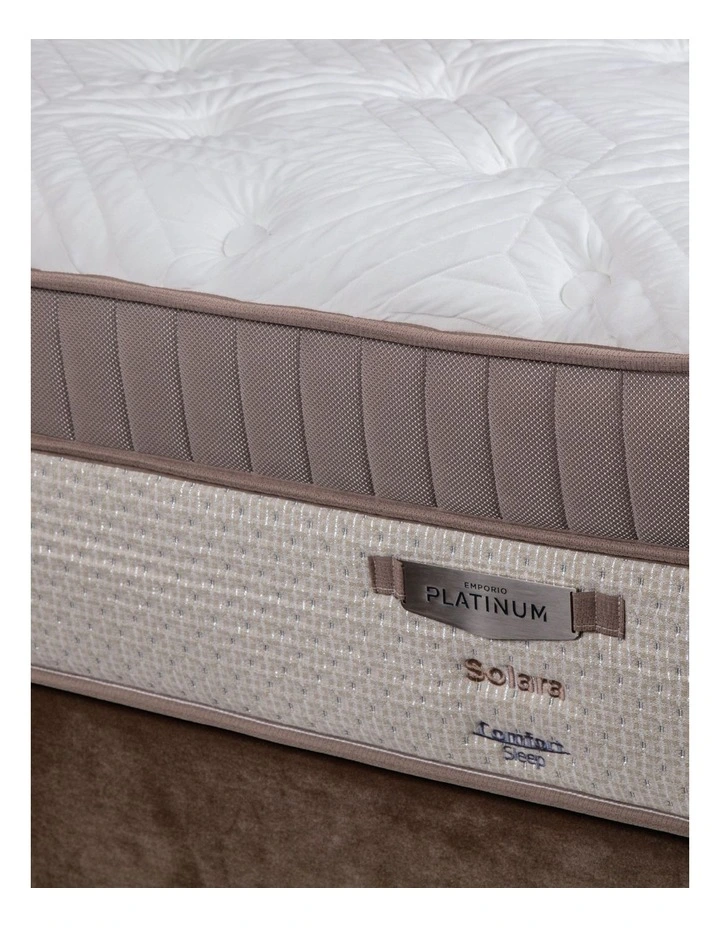 Emporio Platinum Solara Medium Bed Mattress in Cream image 4