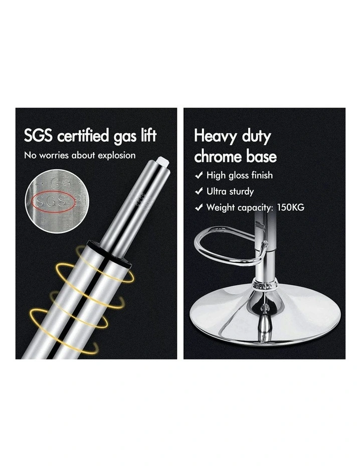 ALFORDSON Bar Stools L Shape Beige Ralph x2 image 4