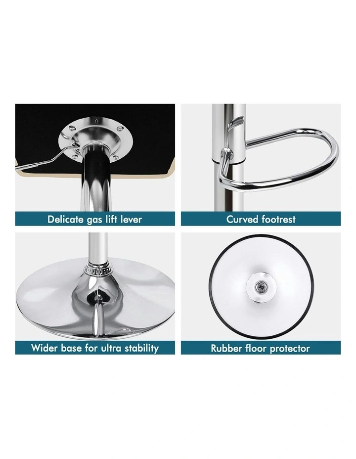 ALFORDSON Bar Stools L Shape Beige Ralph x2 image 6