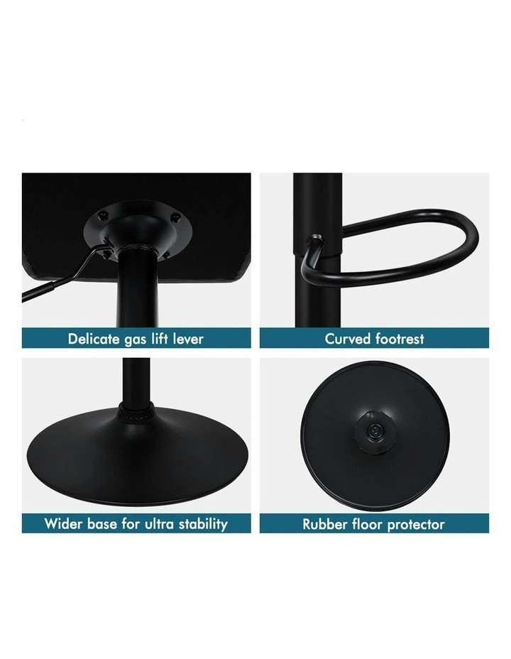 Alfordson Bar Stools L Shape Grey Ralph X2 image 6