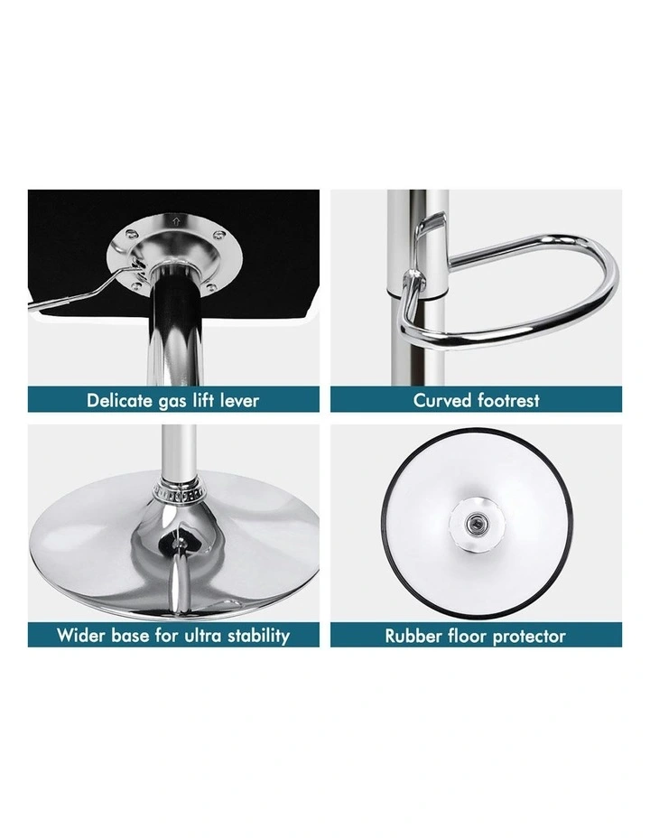 ALFORDSON Bar Stools L Shape White Ralph x2 image 6