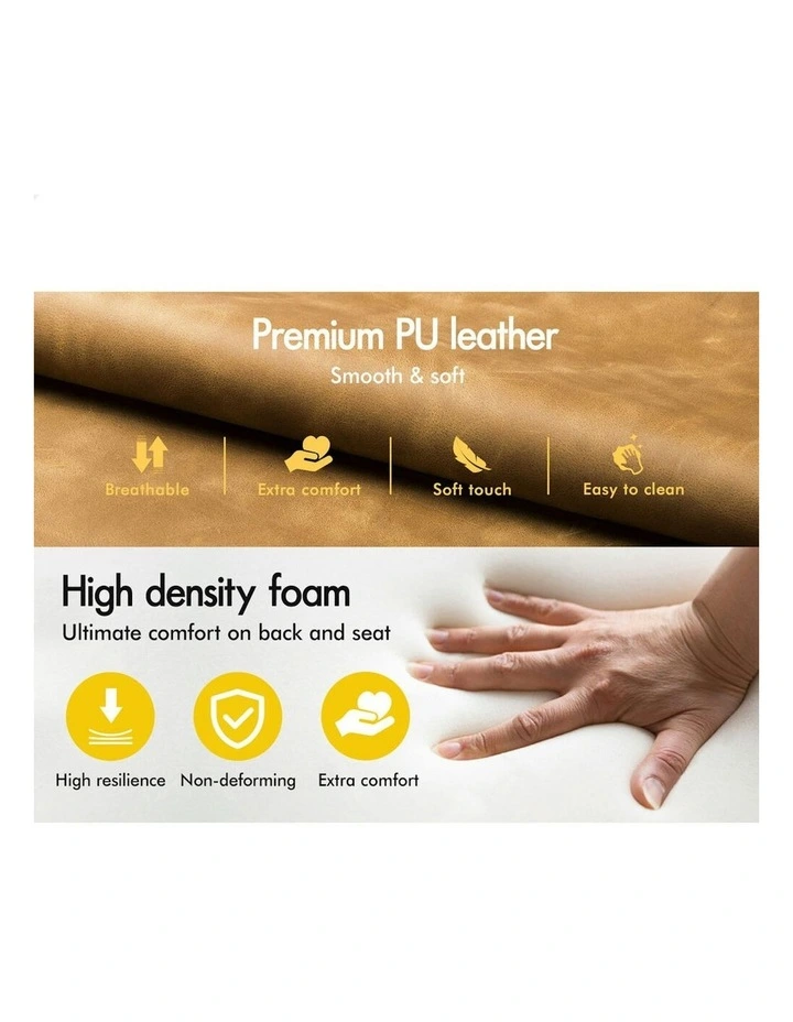 Vintage Metal Bar Stools 2 Pieces 66 cm in Brown image 5