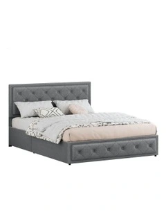 Gas Lift Double Size Bed Frame in Grey