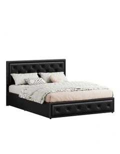 ALFORDSON Bed Frame Queen Size Gas Lift Storage Mattress Base Leather DIANA Black