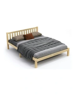 Alfordson Wooden Bed Frame King Mattress Base Natural