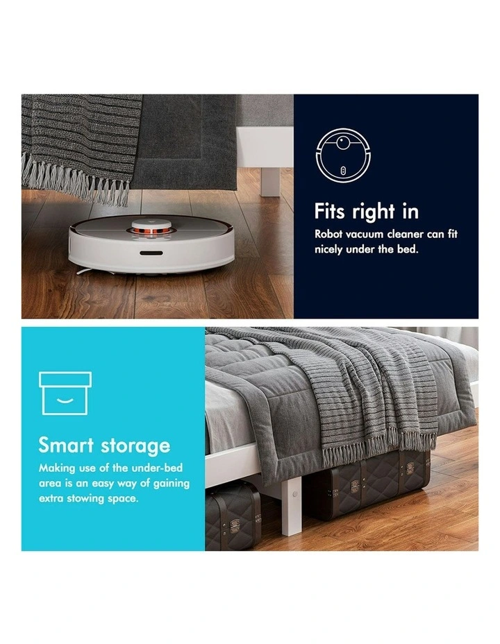 Alfordson Wooden Bed Frame King Single Mattress Base White image 4