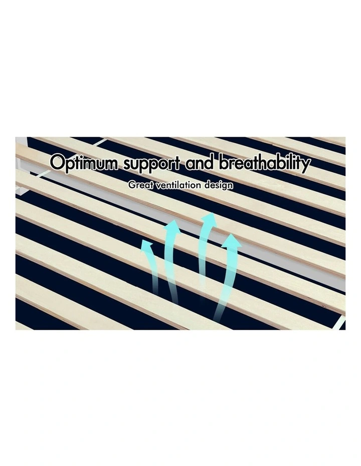 Alfordson Wooden Bed Frame King Single Mattress Base White image 6