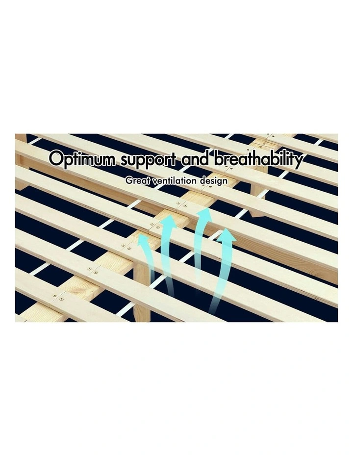 Alfordson Wooden Bed Frame Queen Mattress Base Natural image 6