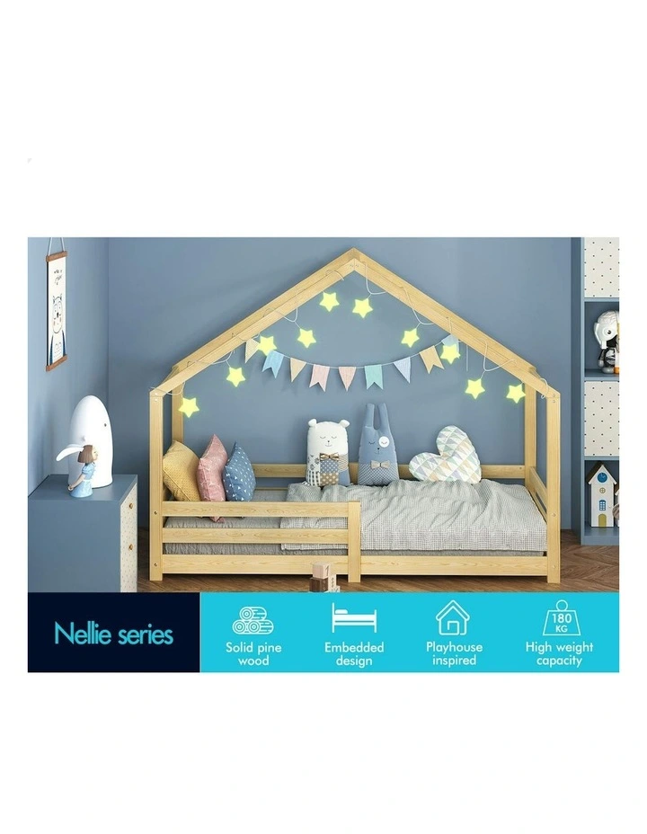 Alfordson Bed Frame Wooden Mattress Base Single Nellie image 2