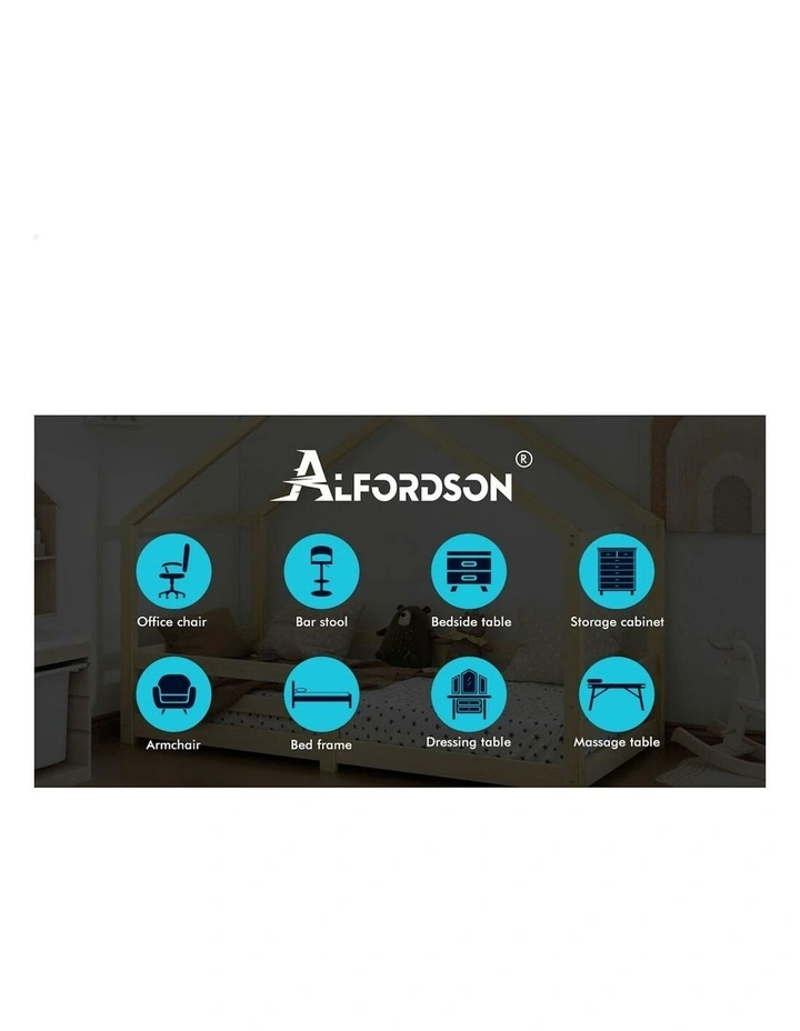 Alfordson Bed Frame Wooden Mattress Base Single Nellie image 3