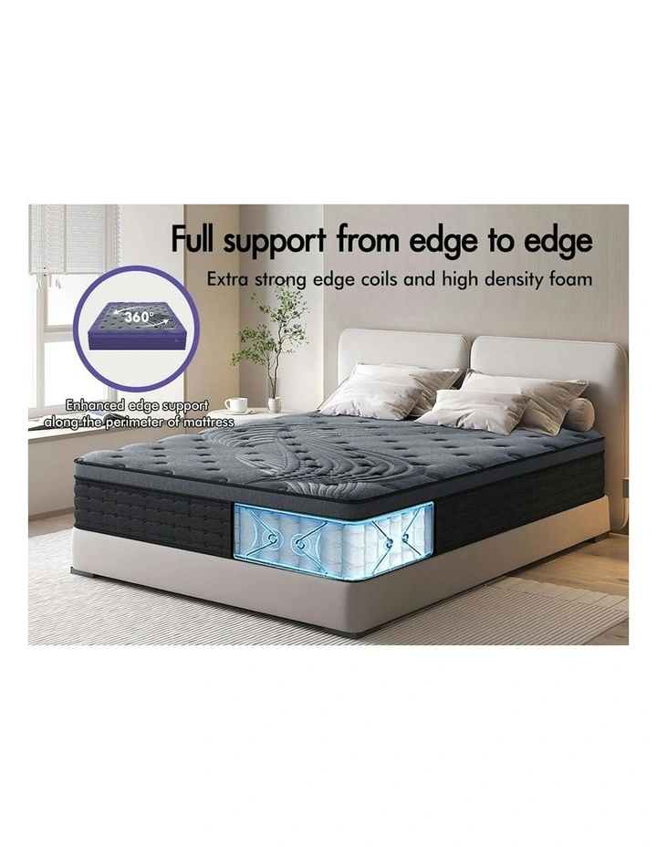 Euro Top Bamboo Queen Mattress in Grey image 6