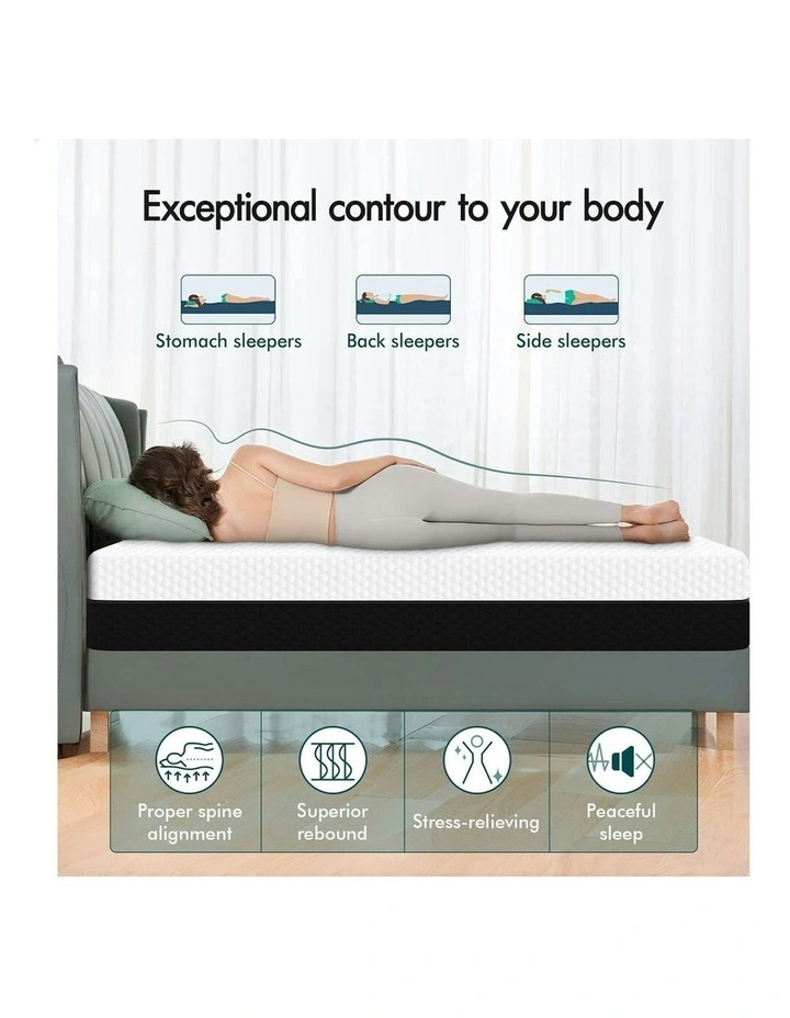 ALFORDSON Mattress Gel Memory Foam Double Bed Reversible Dual-use Soft & Firm image 4