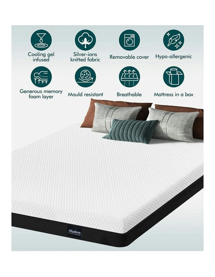 ALFORDSON Mattress Memory Foam King Single Bed Reversible Cool Gel Dual-use image 2