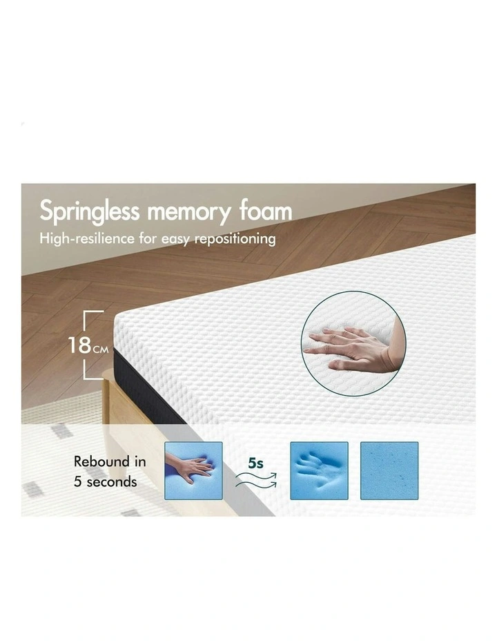 ALFORDSON Mattress Gel Memory Foam Single Bed Reversible Dual-use Soft & Firm image 5