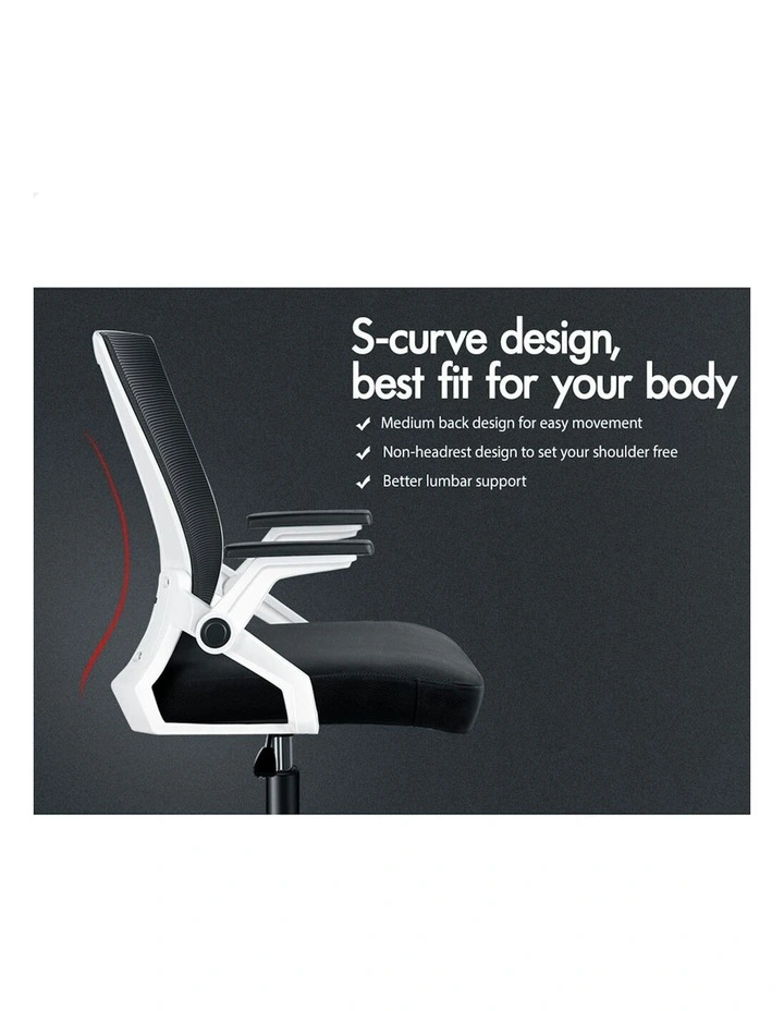 ALFORDSON Mesh Computer Work Office Chair Black White image 2