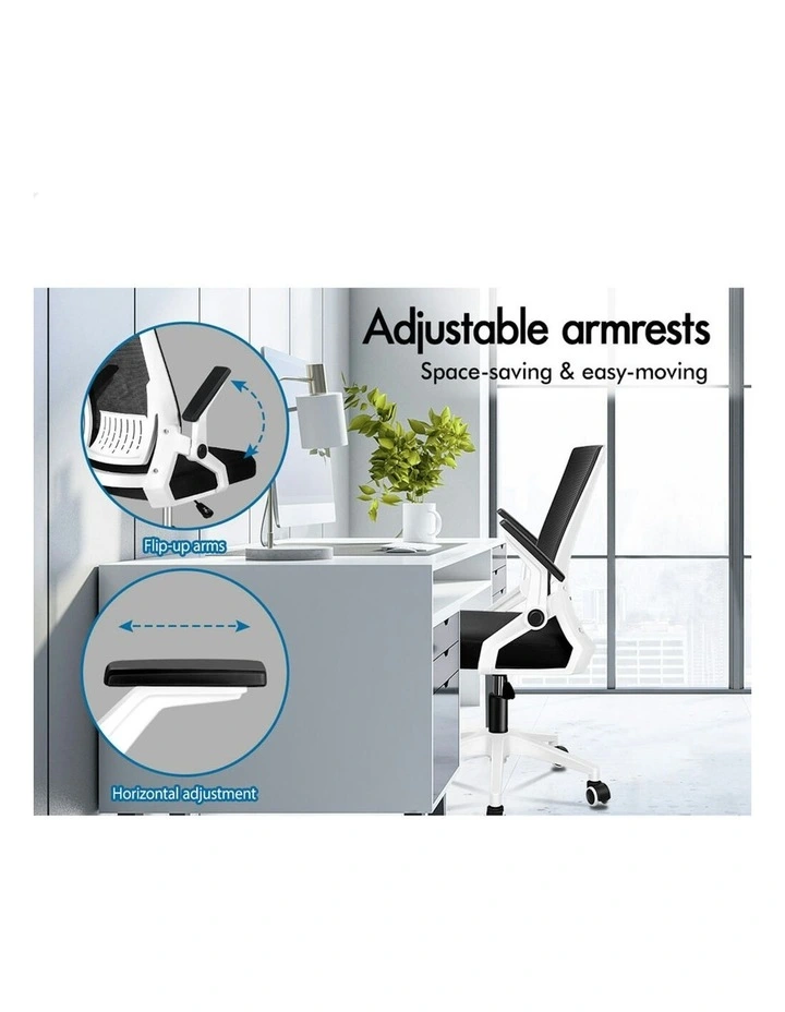 ALFORDSON Mesh Computer Work Office Chair Black White image 3