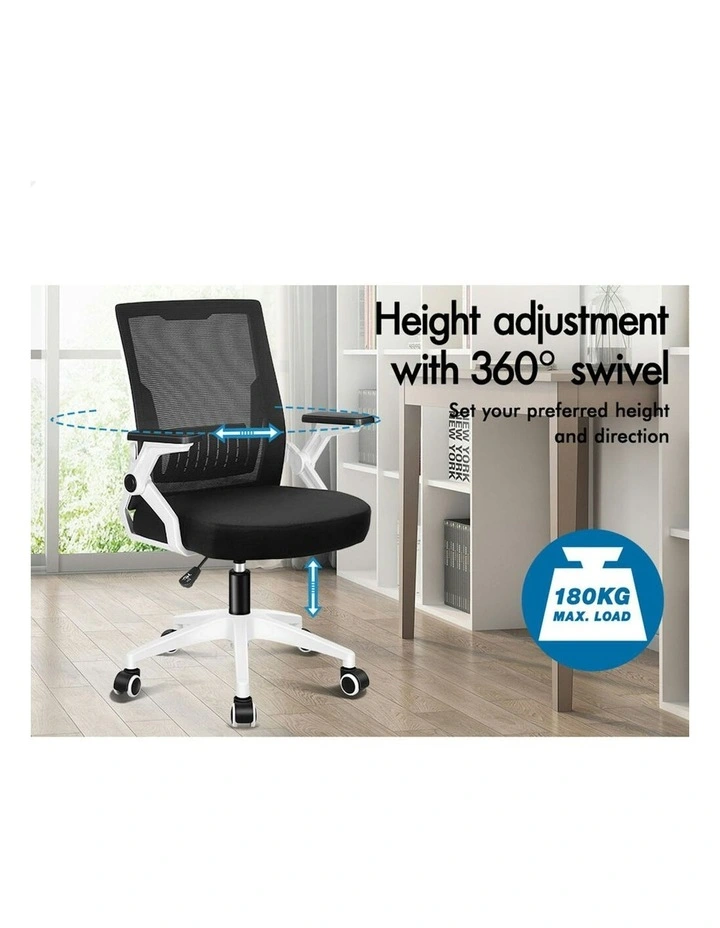 ALFORDSON Mesh Computer Work Office Chair Black White image 4