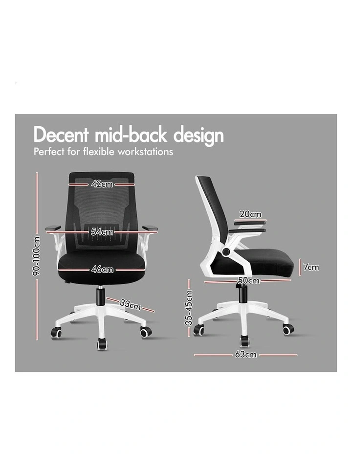 ALFORDSON Mesh Computer Work Office Chair Black White image 7