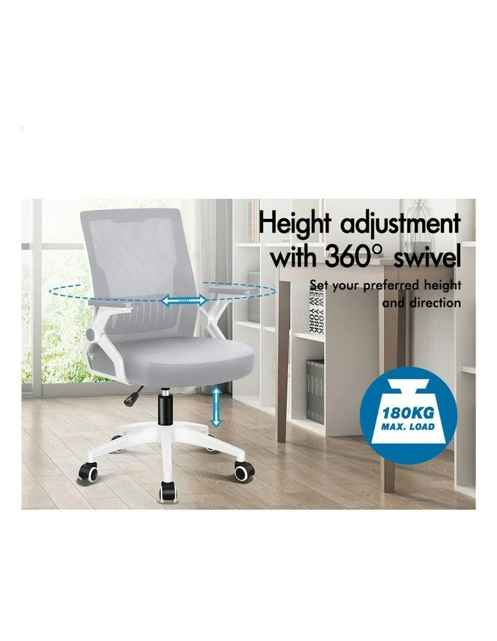 ALFORDSON Mesh Computer Work Office Chair Grey White image 4