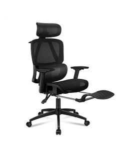 ALFORDSON Ergonomic Office Chair Mesh Seat Desk Computer Gaming All Black