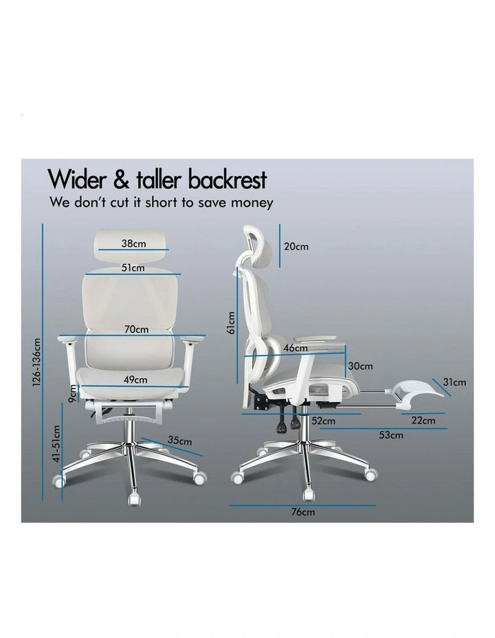 Ergonomic Office Chair in Multi image 7