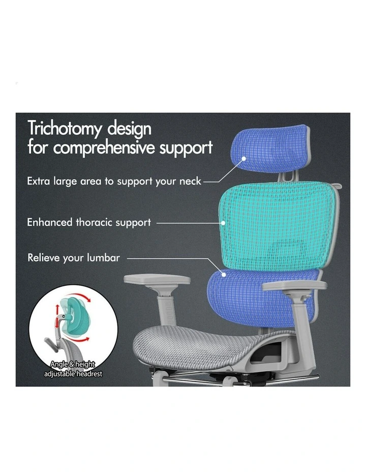 ALFORDSON Ergonomic Office Chair Executive Grey image 2