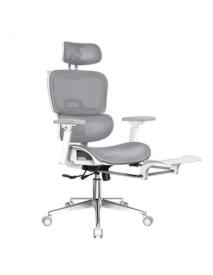 ALFORDSON Ergonomic Office Chair Executive White Grey image 1
