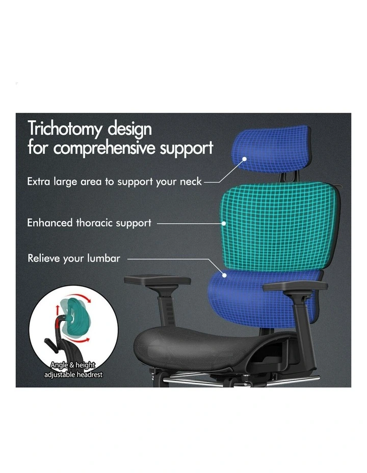 ALFORDSON Ergonomic Office Chair Executive Black image 2