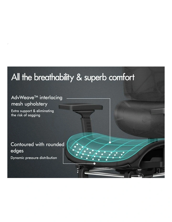 ALFORDSON Ergonomic Office Chair Executive Black image 4