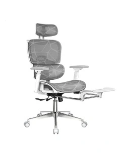 ALFORDSON Ergonomic Office Chair Executive Grey White