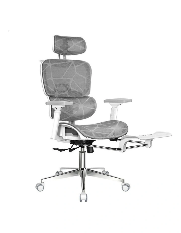ALFORDSON Ergonomic Office Chair Executive Grey White image 1