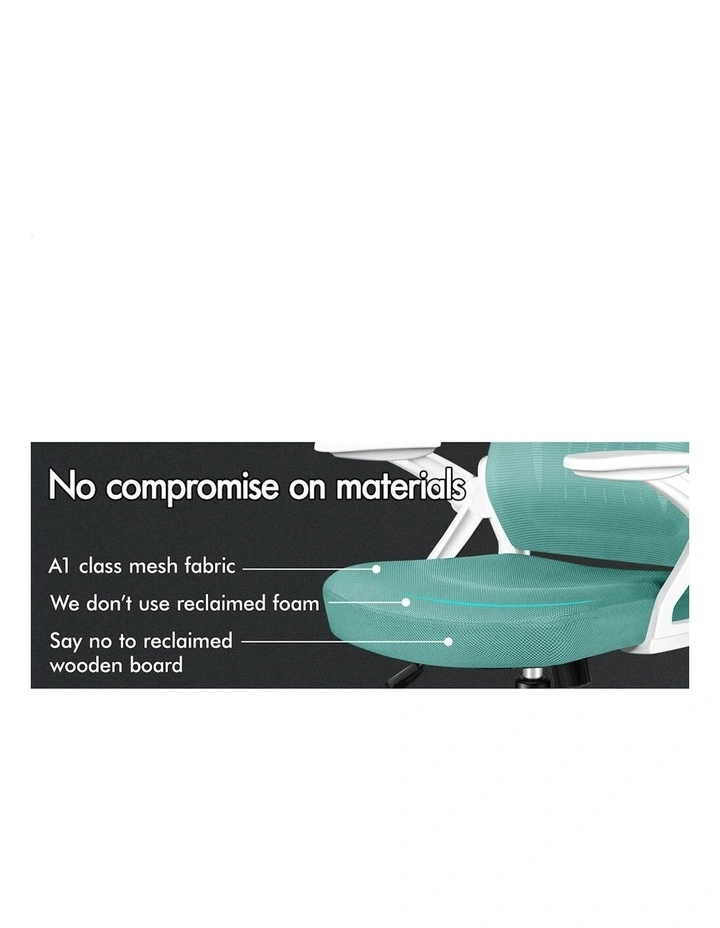 ALFORDSON Mesh Office Chair Fabric Seat Cyan image 3