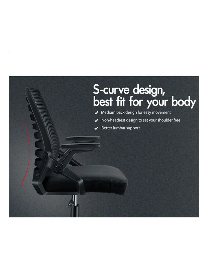 ALFORDSON Mid Back Executive Mesh Office Chair Black image 2