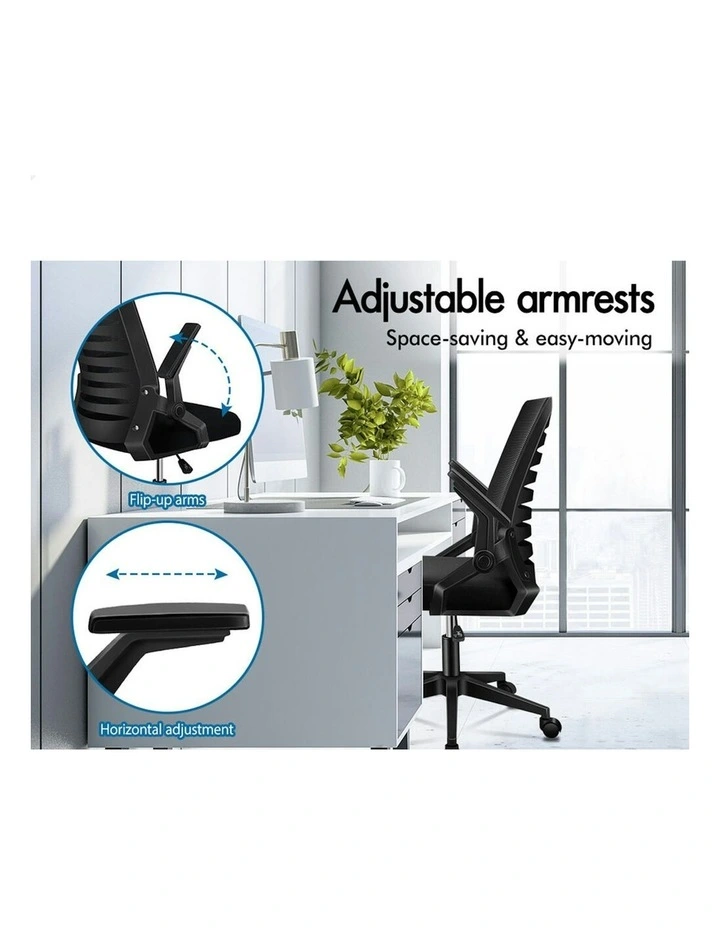 ALFORDSON Mid Back Executive Mesh Office Chair Black image 3