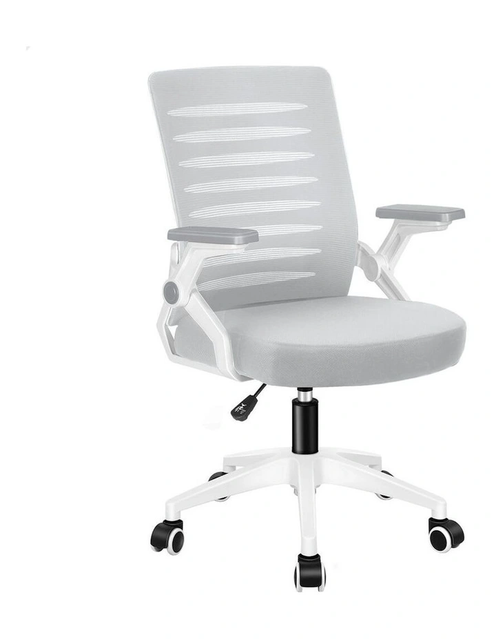 ALFORDSON Mid Back Executive Mesh Office Chair Grey White image 1