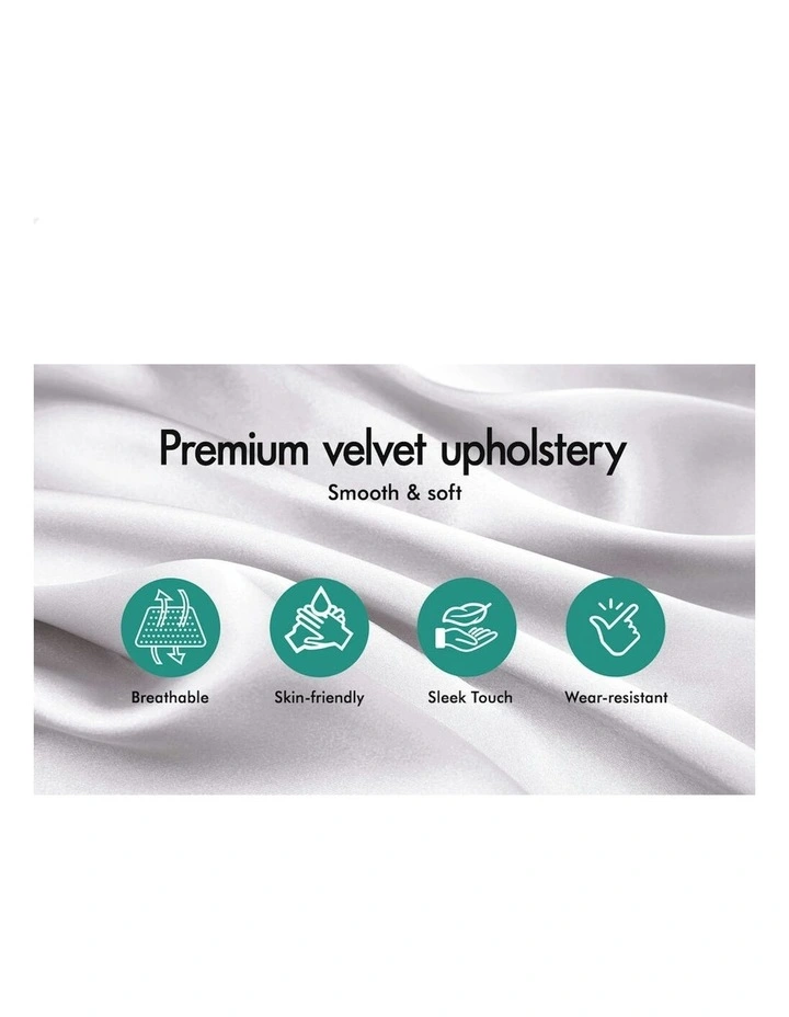 ALFORDSON Velvet Office Chair Orla Grey image 5