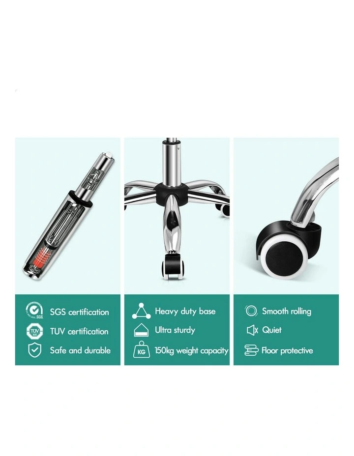 ALFORDSON Velvet Office Chair Orla Grey image 6