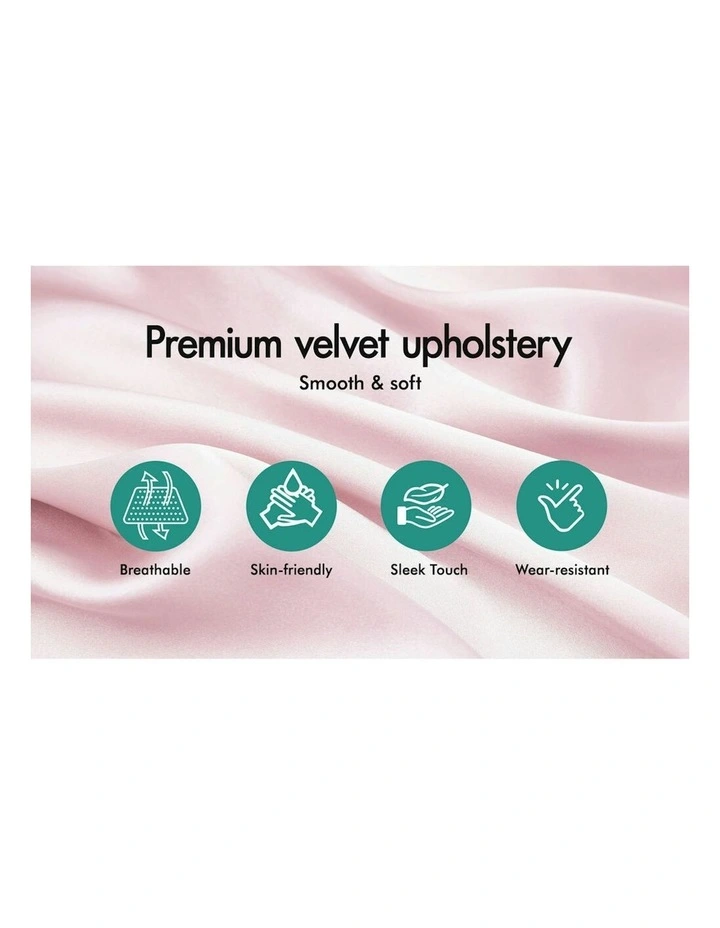 ALFORDSON Velvet Office Chair Orla Pink image 5