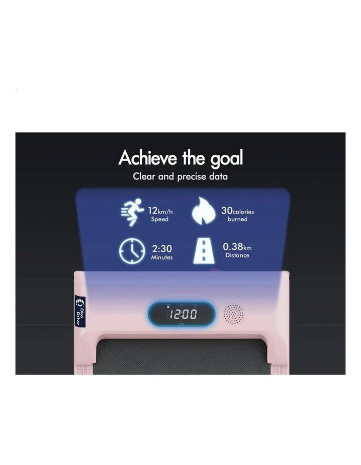 BLACK LORD Treadmill Electric Walking Pad Home Fitness Foldable Pink image 4