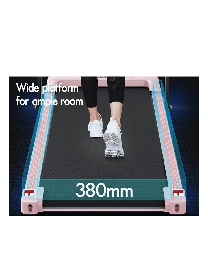 BLACK LORD Treadmill Electric Walking Pad Home Fitness Foldable Pink image 5